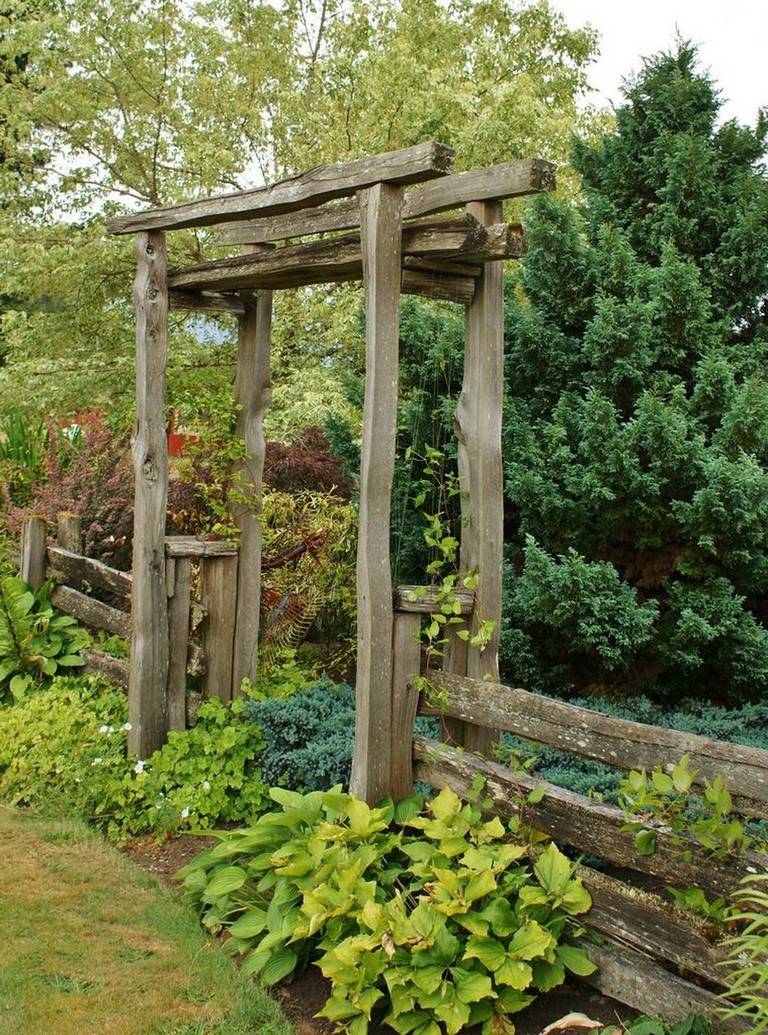 Fantastic Rustic Garden Gates Decor Ideas