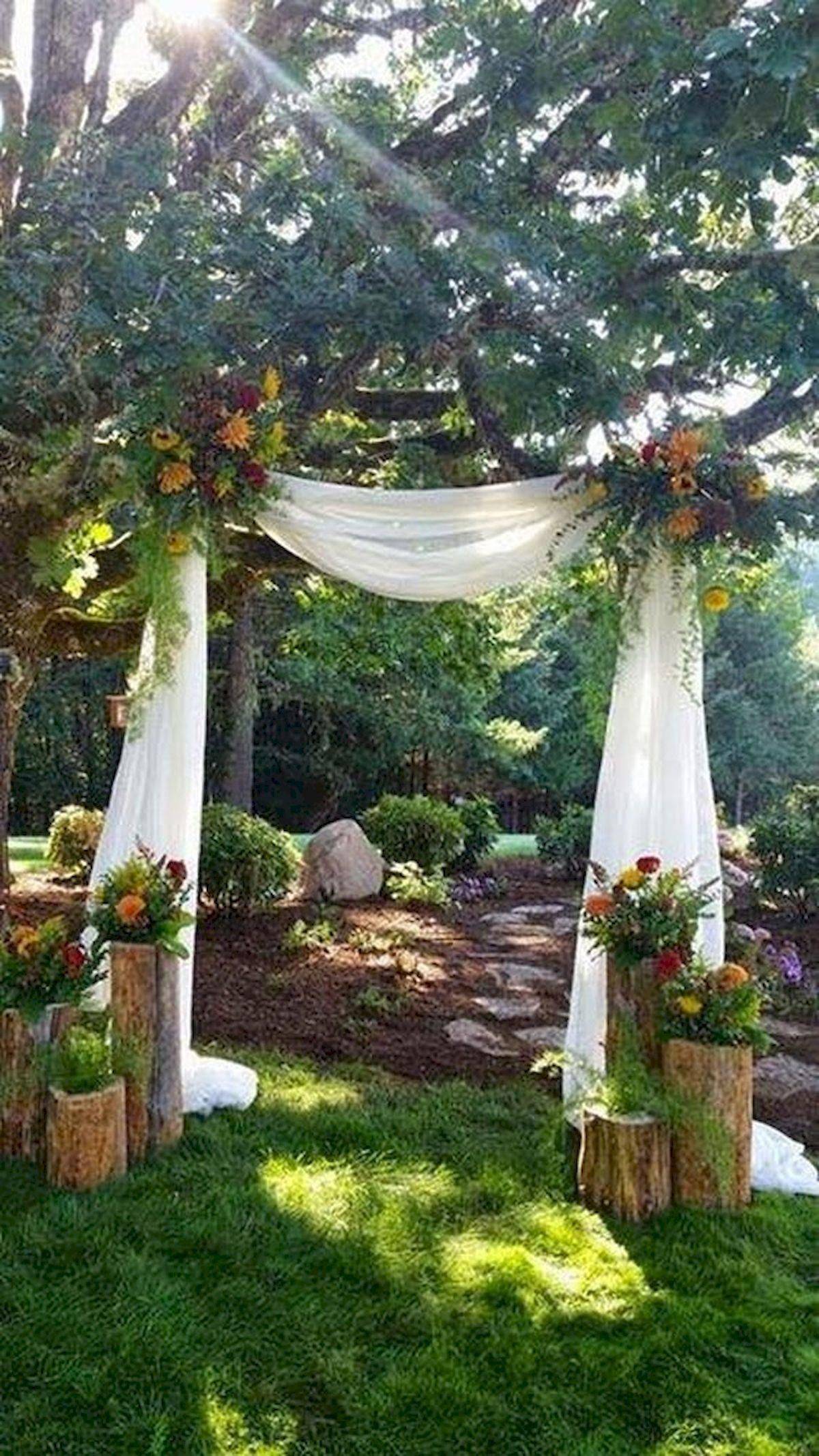 An Outdoor Wedding Arbor