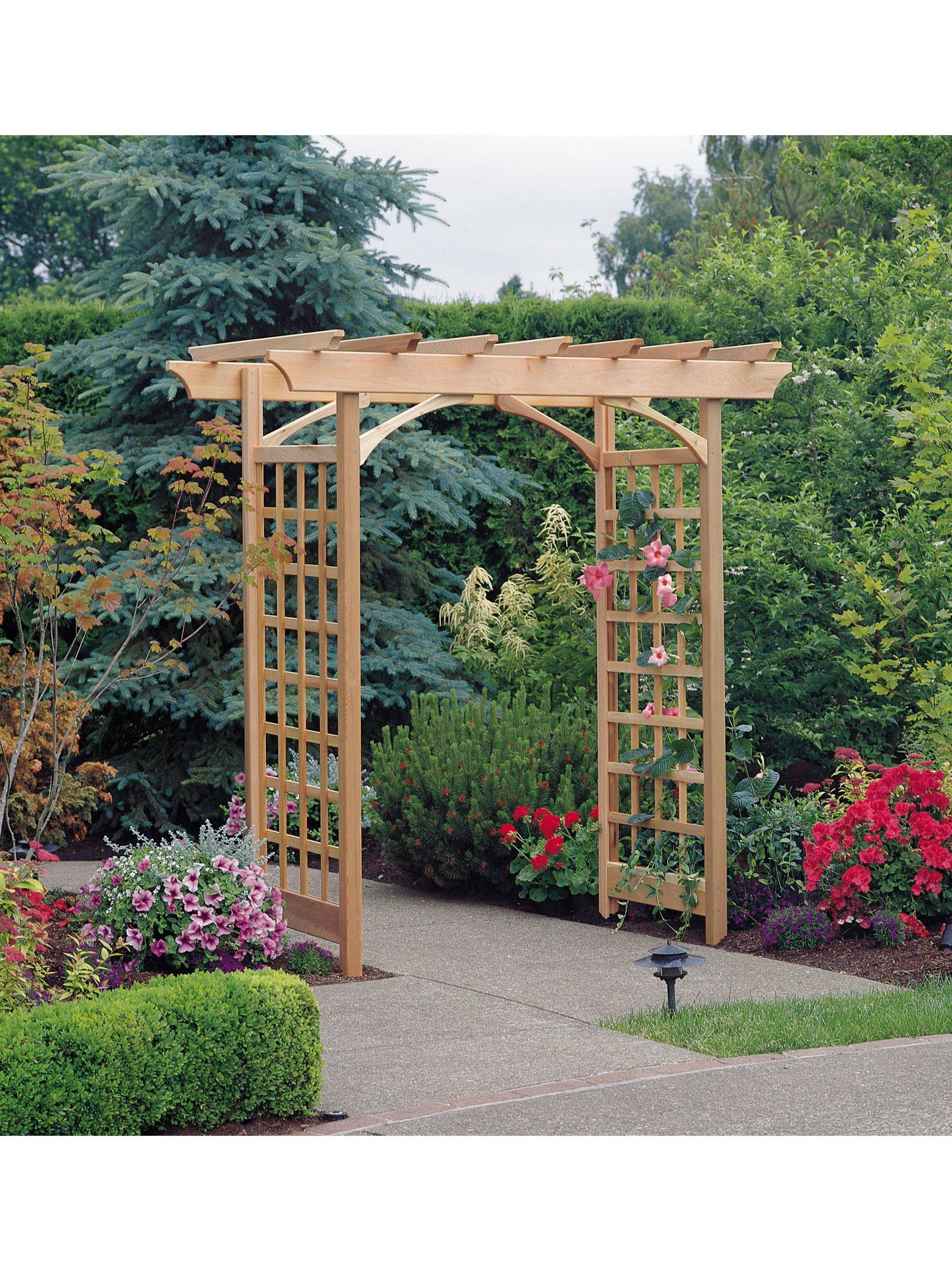 A Wooden Garden Arbor