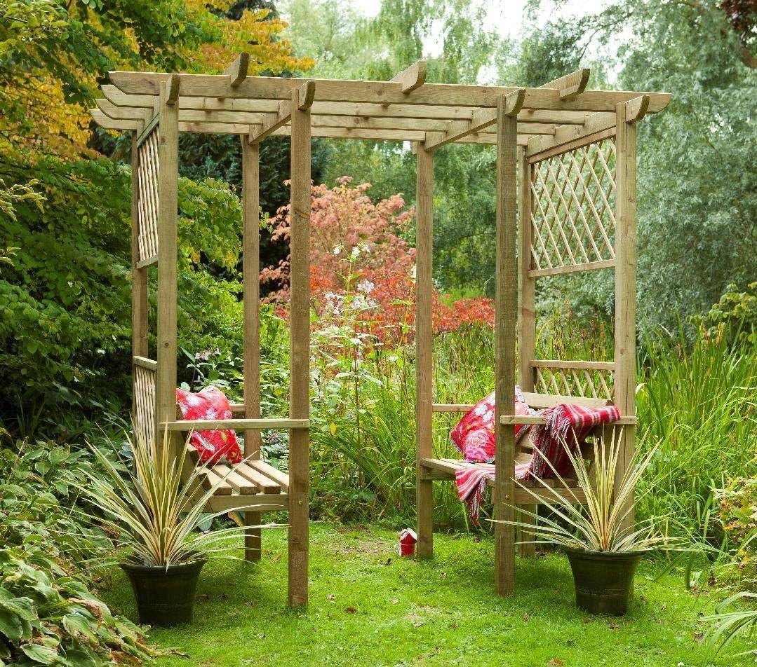 Garden Arbor Bench Design Ideas
