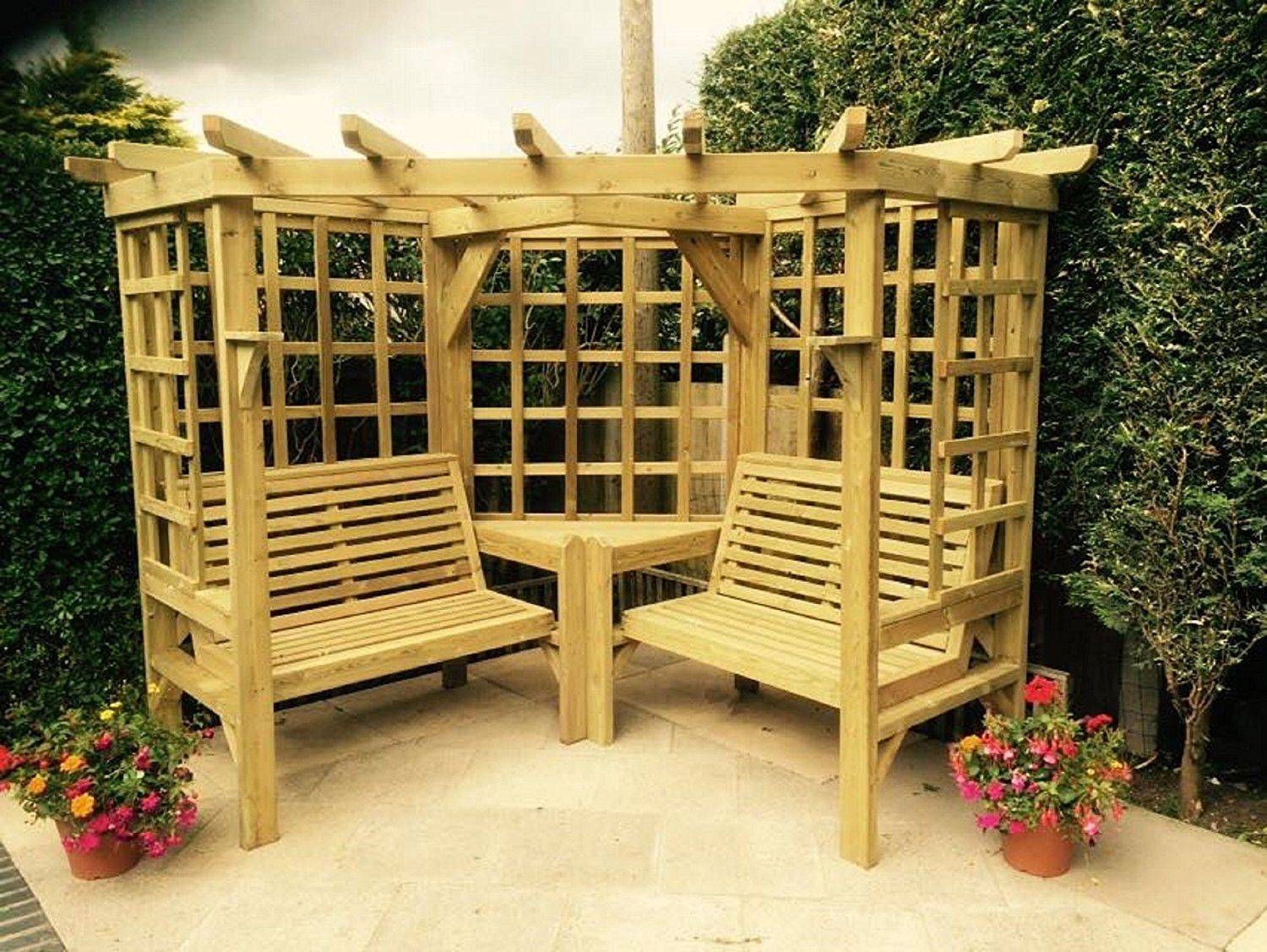 Sunjoy Wooden Trellis Arch Arbor