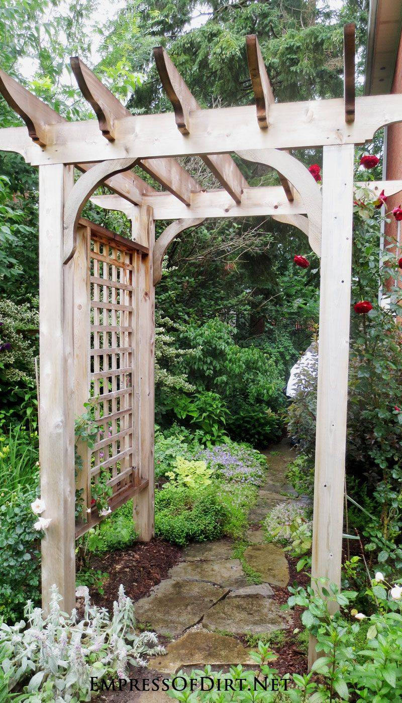 Rustic And Simple Arbor Ideas