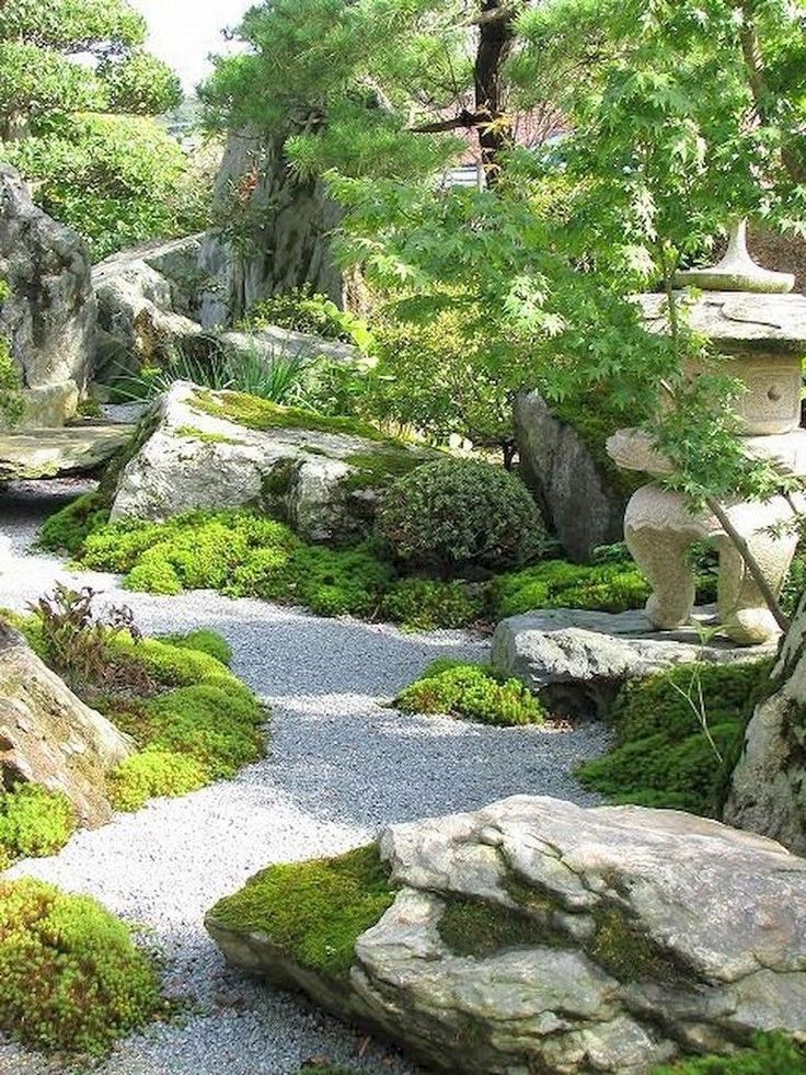 A Japanese Zen Stone Garden
