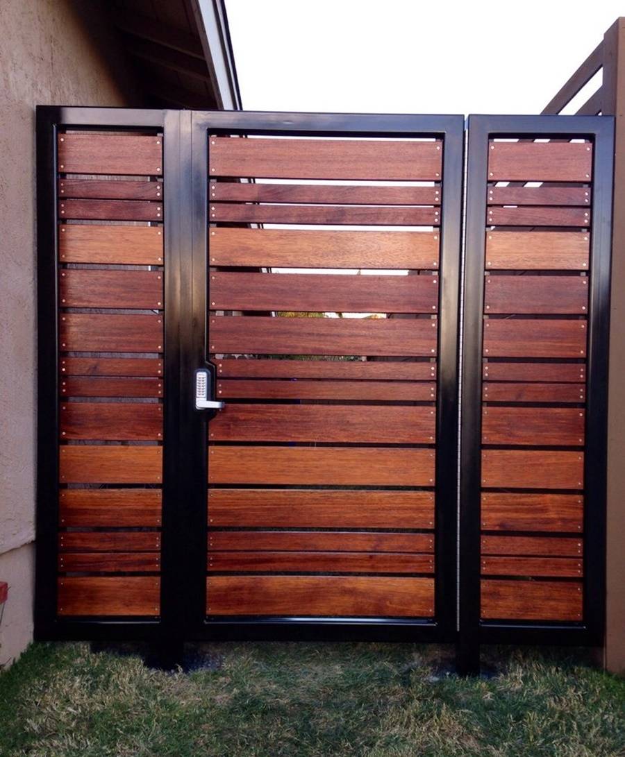Contemporary Metal Gate Outdoor Pedestrian Walk Wrought Iron Garden