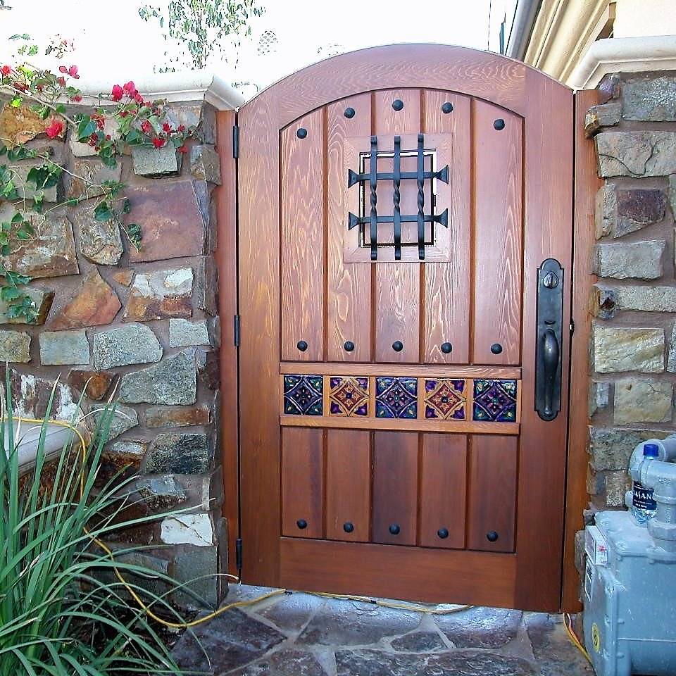 Arched Gate Tall Header Modern Design Fence Gate Design