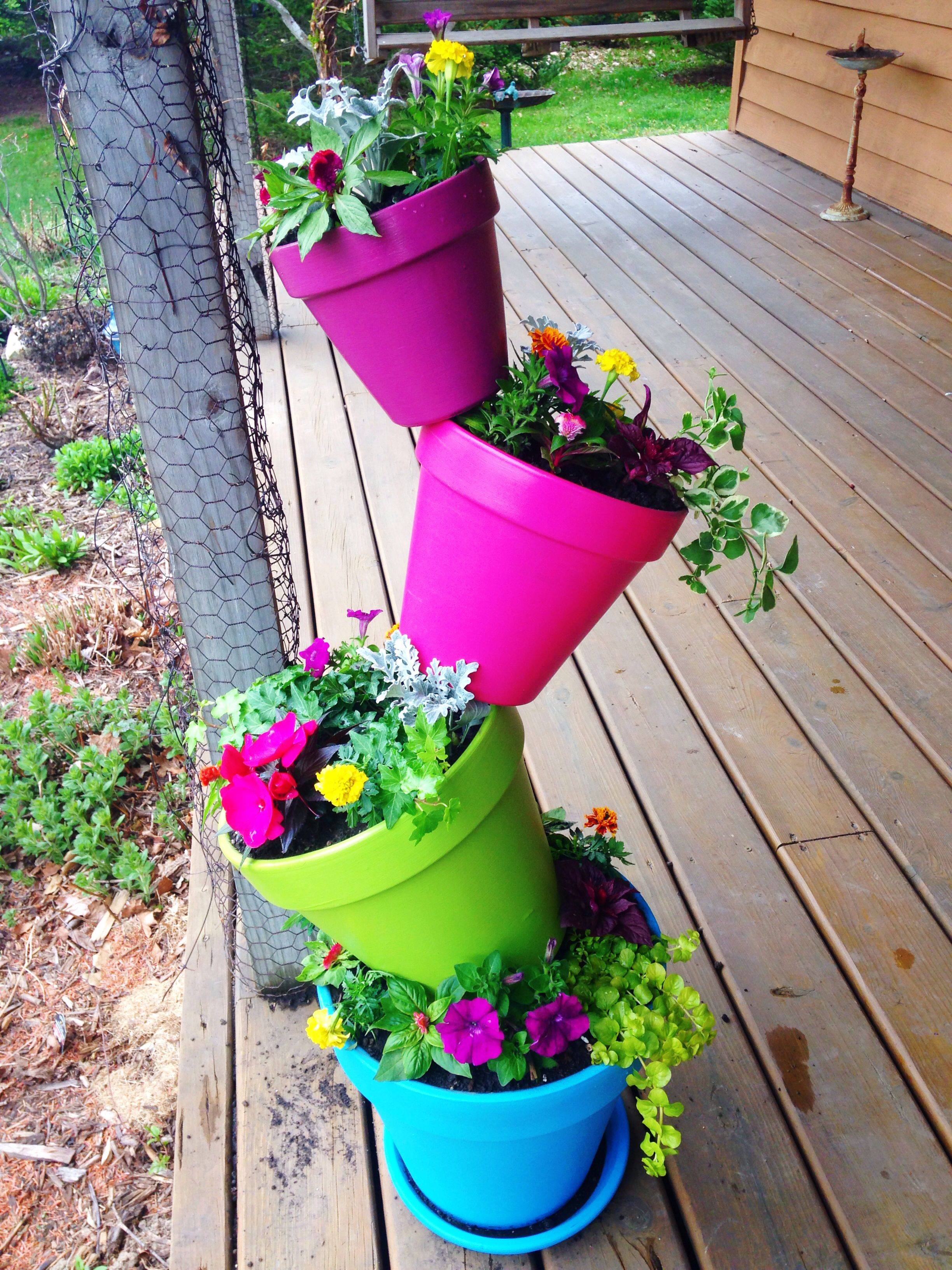 Cool Diy Flower Tower Ideas Garden