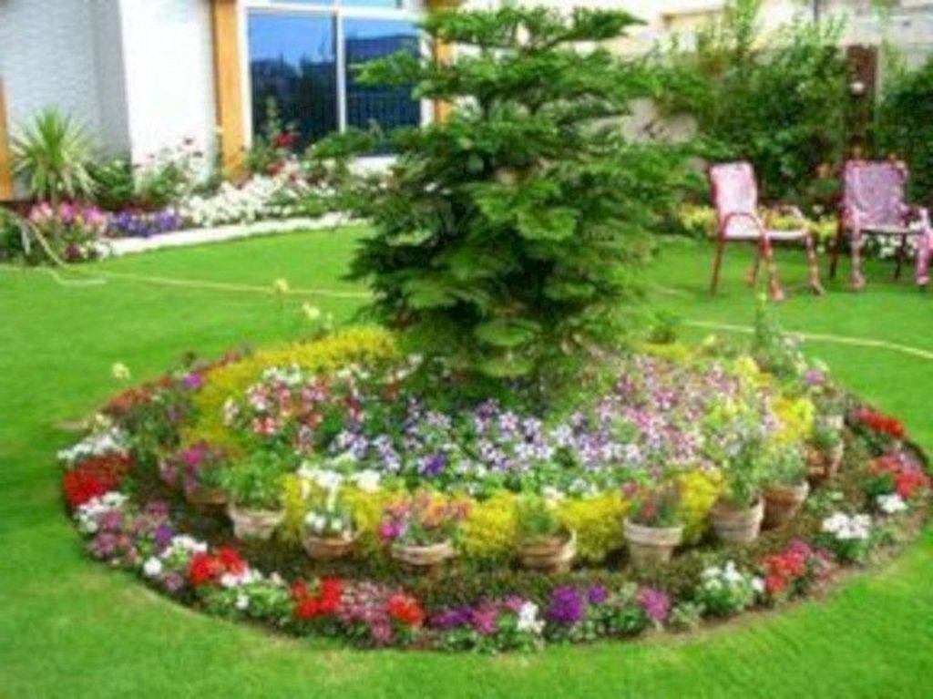 Cute Front Yard Flower Beds Ideas