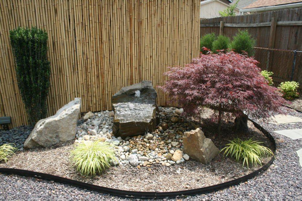 Japanese Garden Stone Basin Japanese Garden Landscape