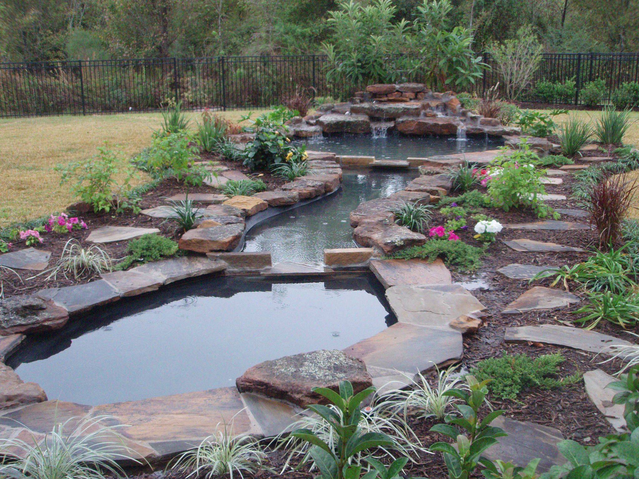 Large Garden Pond Designs Hawk Haven