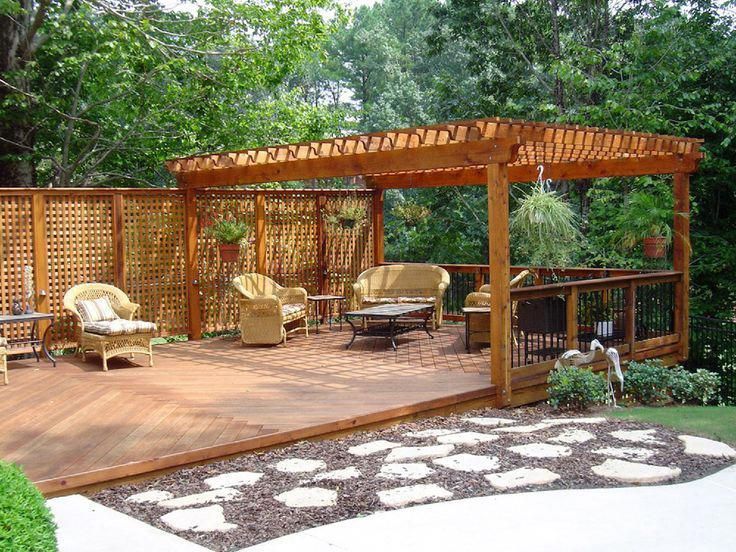 Round Decking Platforms Deck Garden