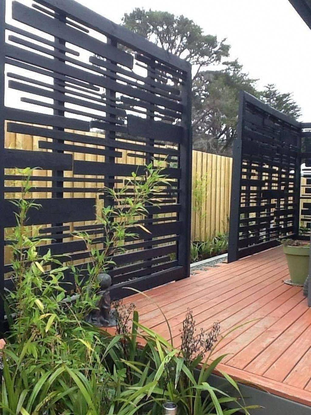 Square Metal Privacy Screen Decorative Panel Garden Fence