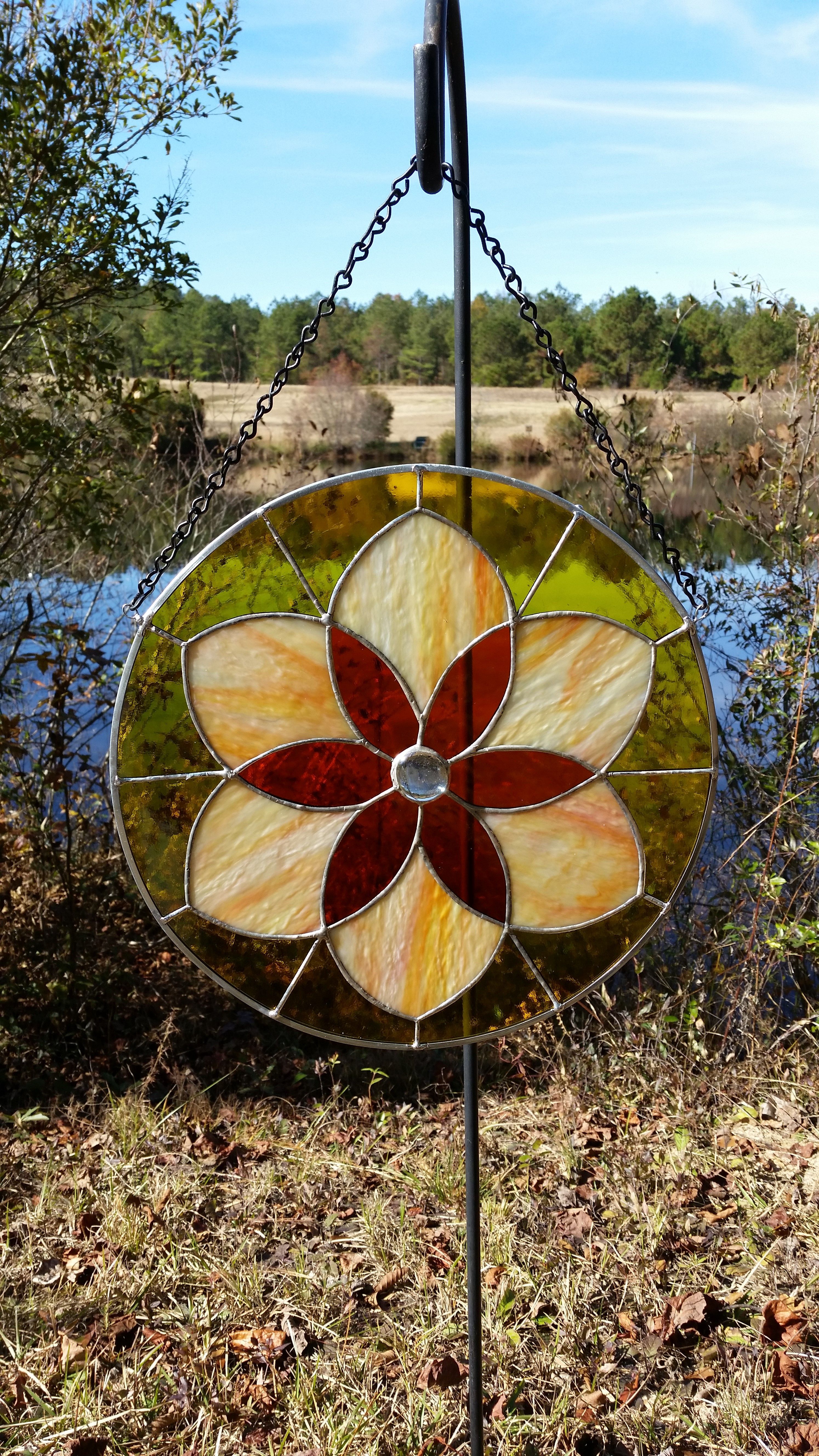 Sunflower Panel Glass Mosaic Garden Art Mosaic Garden Art
