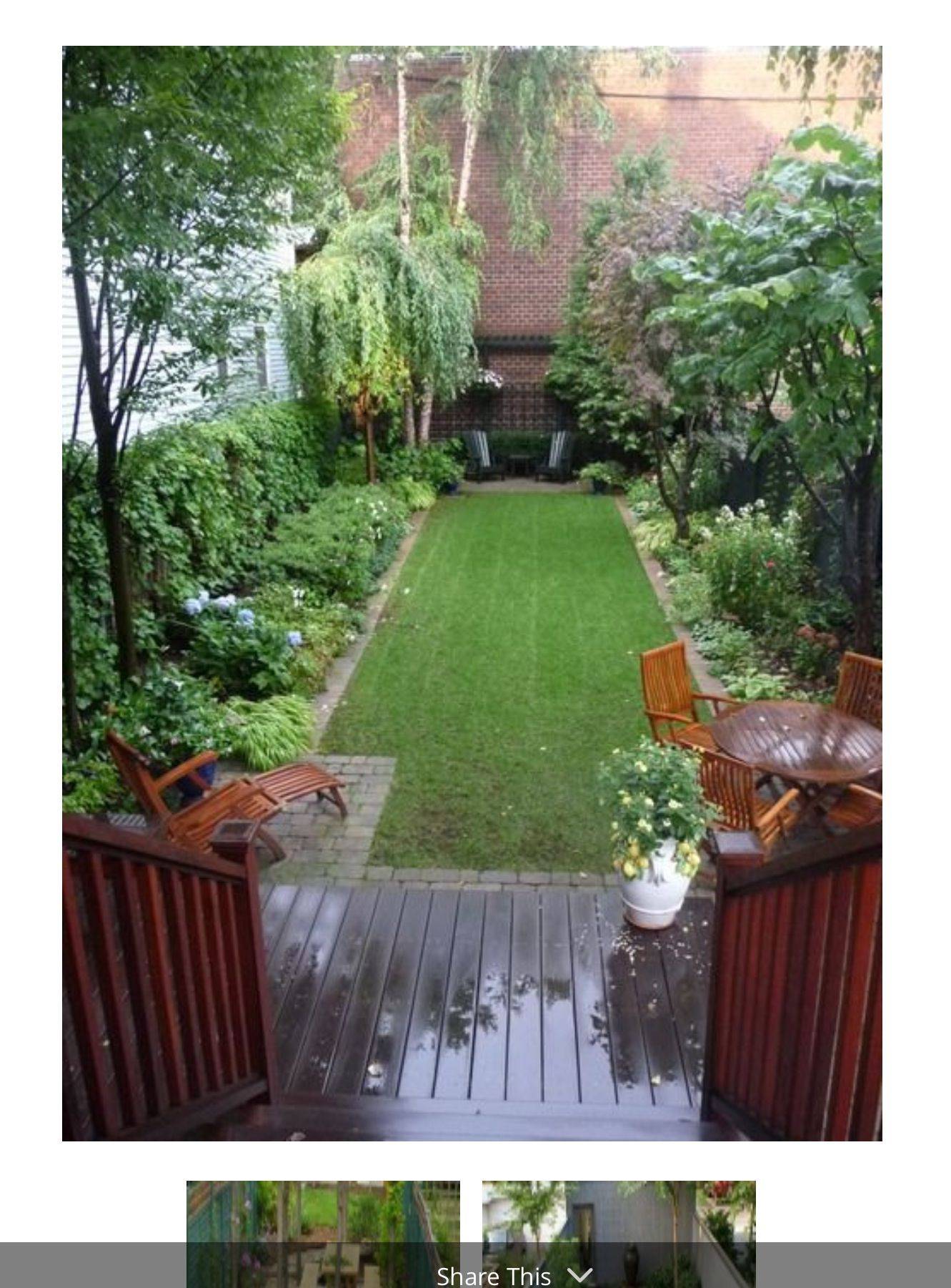 Narrow Side Yard Garden Design