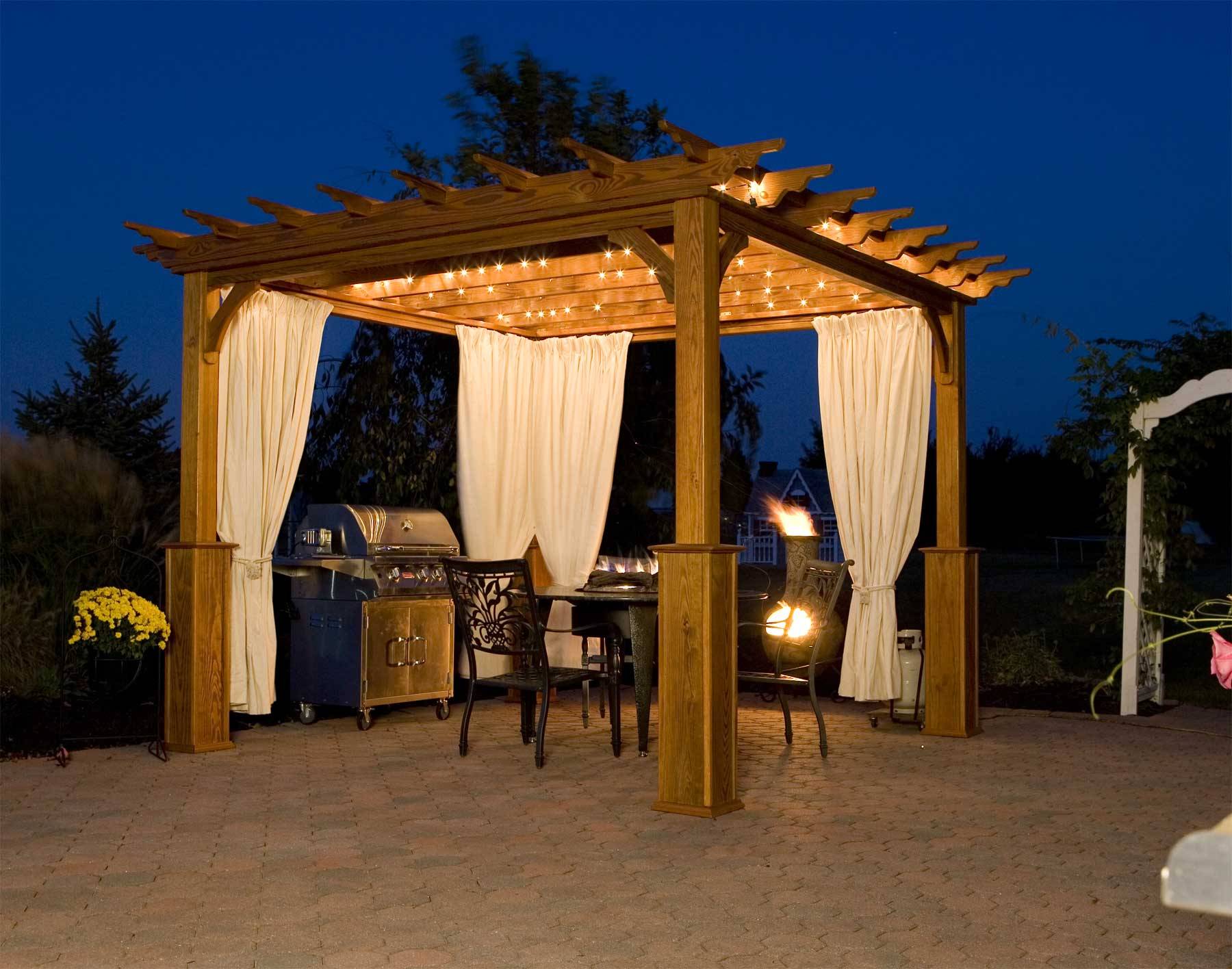 Beautiful Yards With Outdoor Canopy Designs