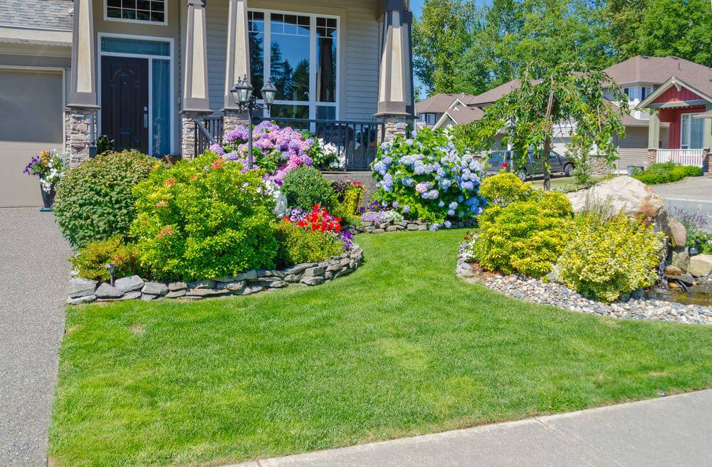 Sunny Garden Modern Design Front Yard Landscaping Design
