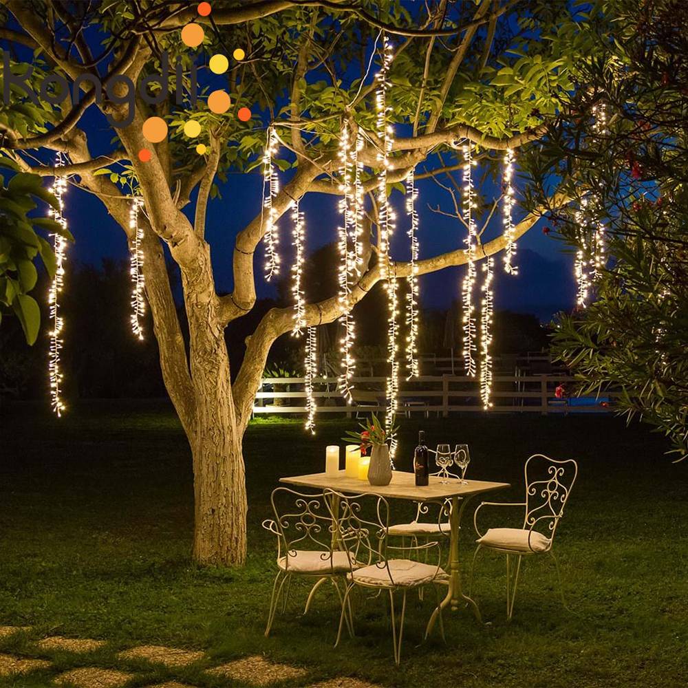 Backyard Anniversary Dinner Party Outdoor Party Lighting