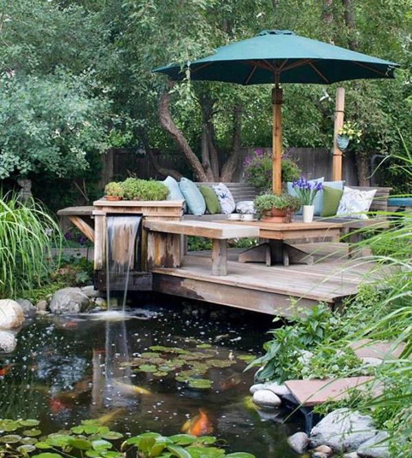 Patio Pond Raised Ideas