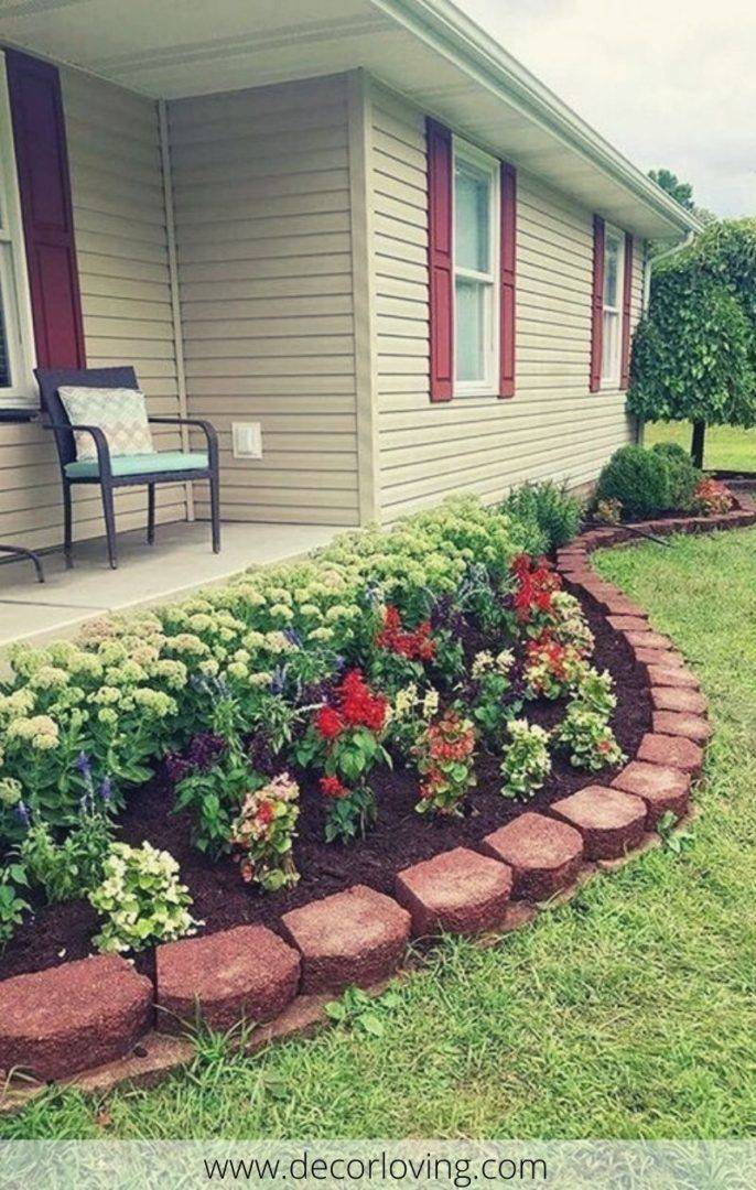 20 Front Yard Flower Garden Edging Ideas For This Year | SharonSable