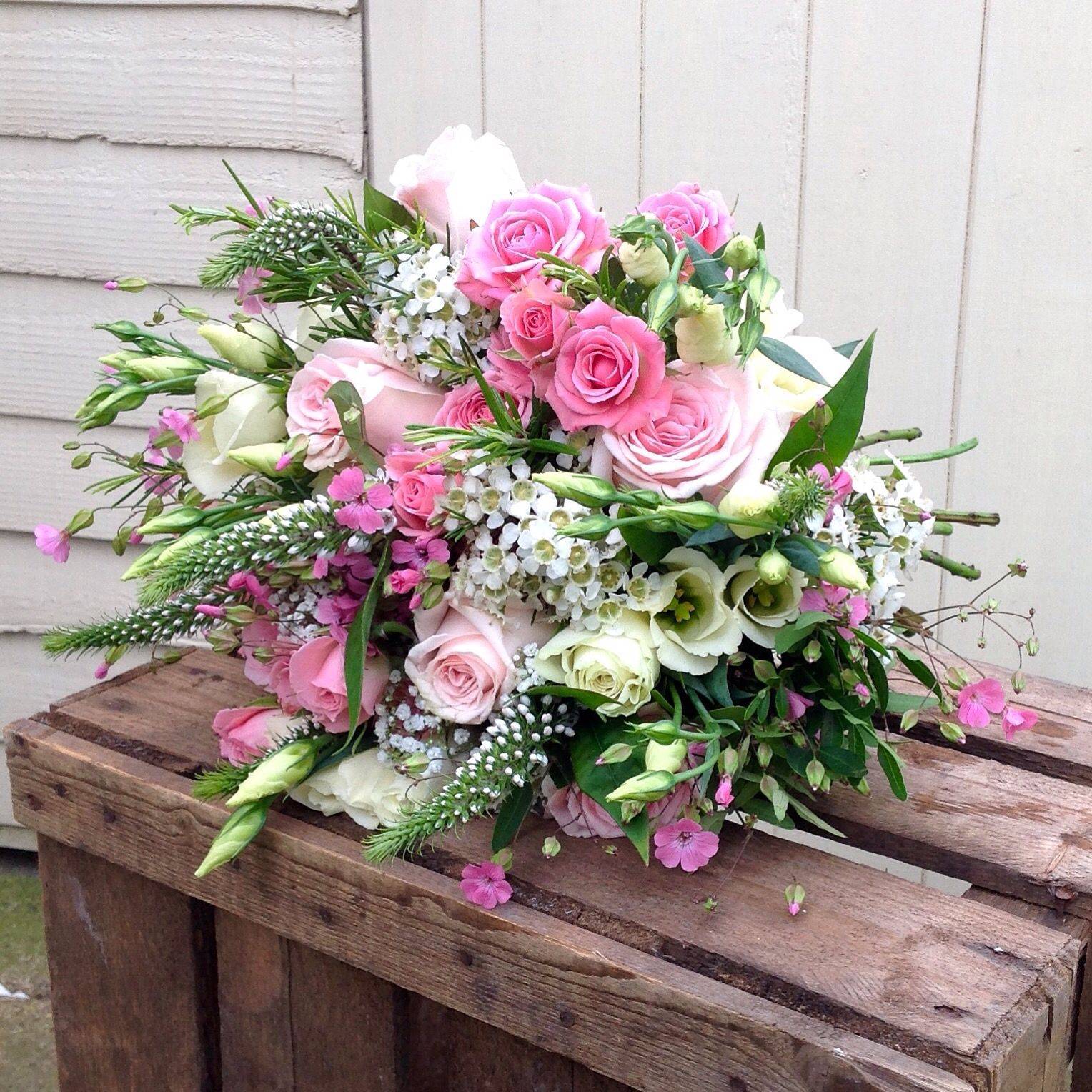 English Garden Silk Flower Centerpiece