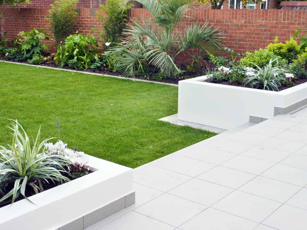 Balham Modern Garden Design Decking Planting Artificial