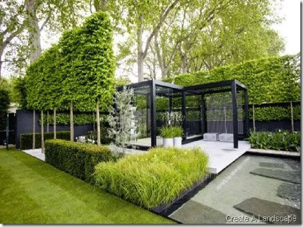 Contemporarygardendesignsleekmoderngardenmodernplanting Green