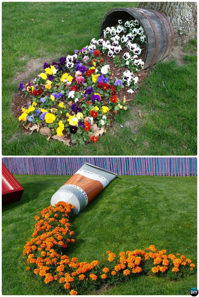 Diy Creative Ideas Flowerpot Handmade Wooden Carts Green Flower Pots