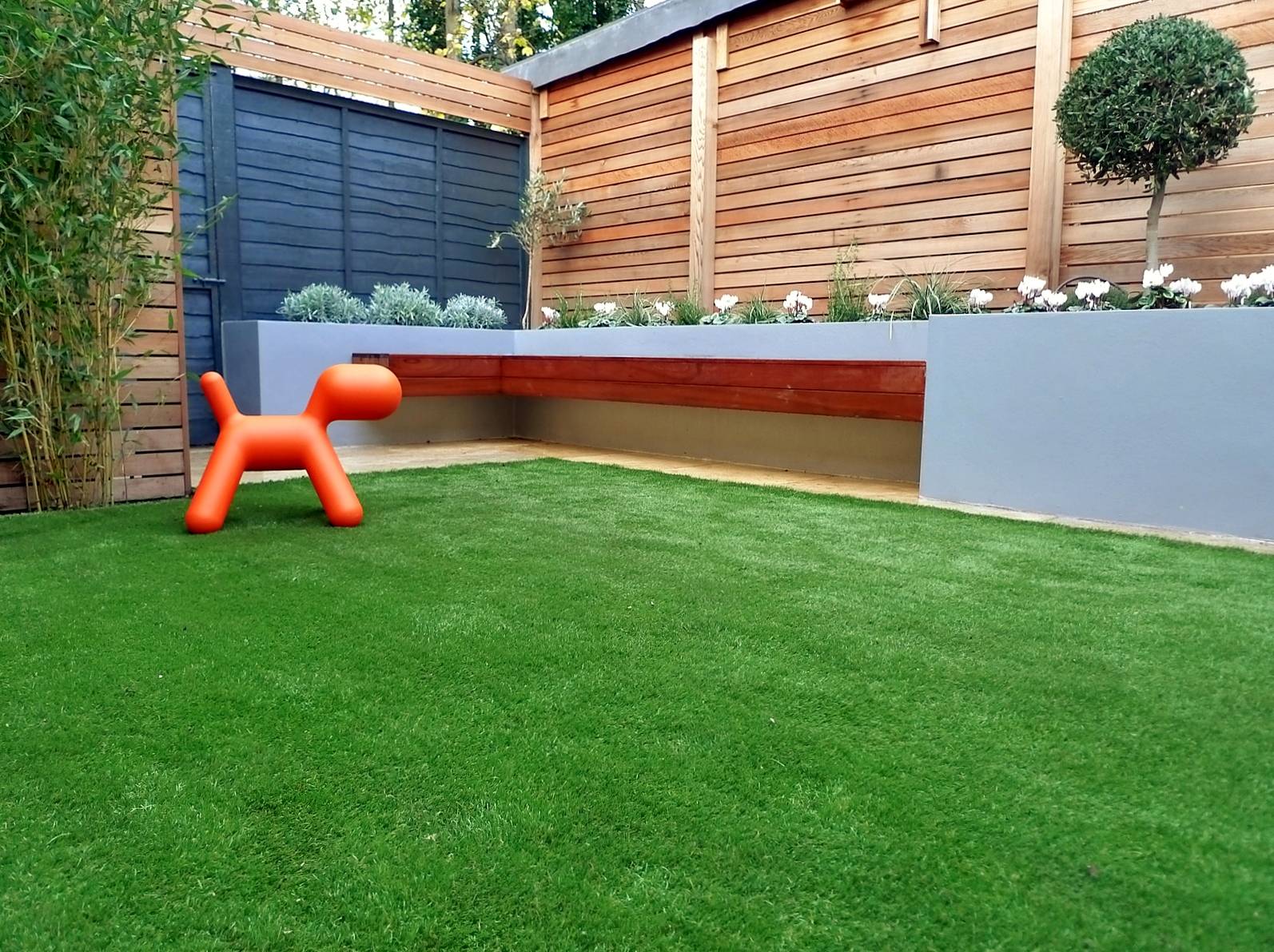 Hardwood Privacy Screen Trellis Fence