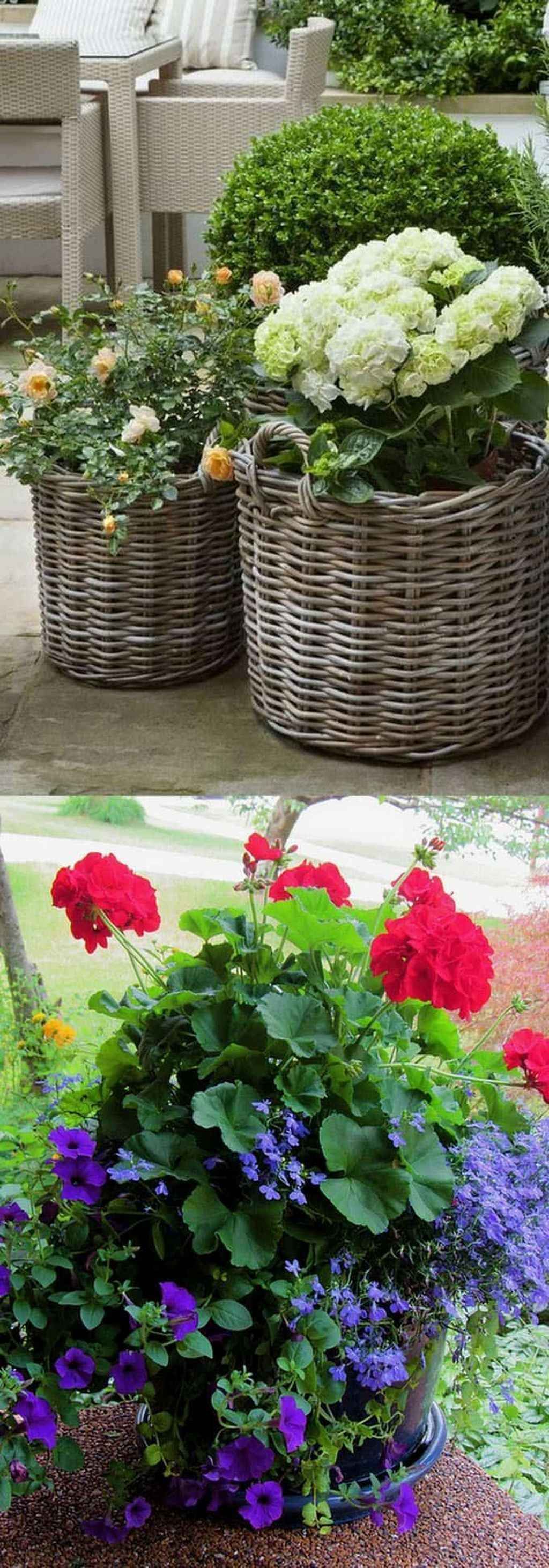 Easy And Fresh Spring Container Garden Flowers Ideas