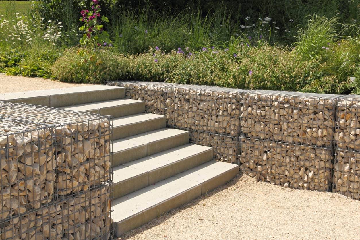 Unique Gabion Wall Garden Design Gabione Sttzmauer