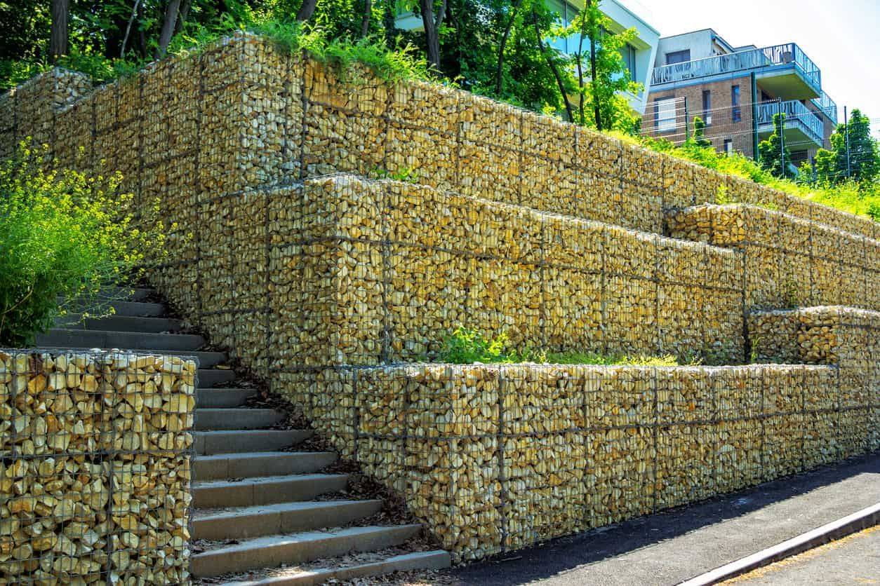 Unique Gabion Wall Garden Design Gabionwall Wallgarden