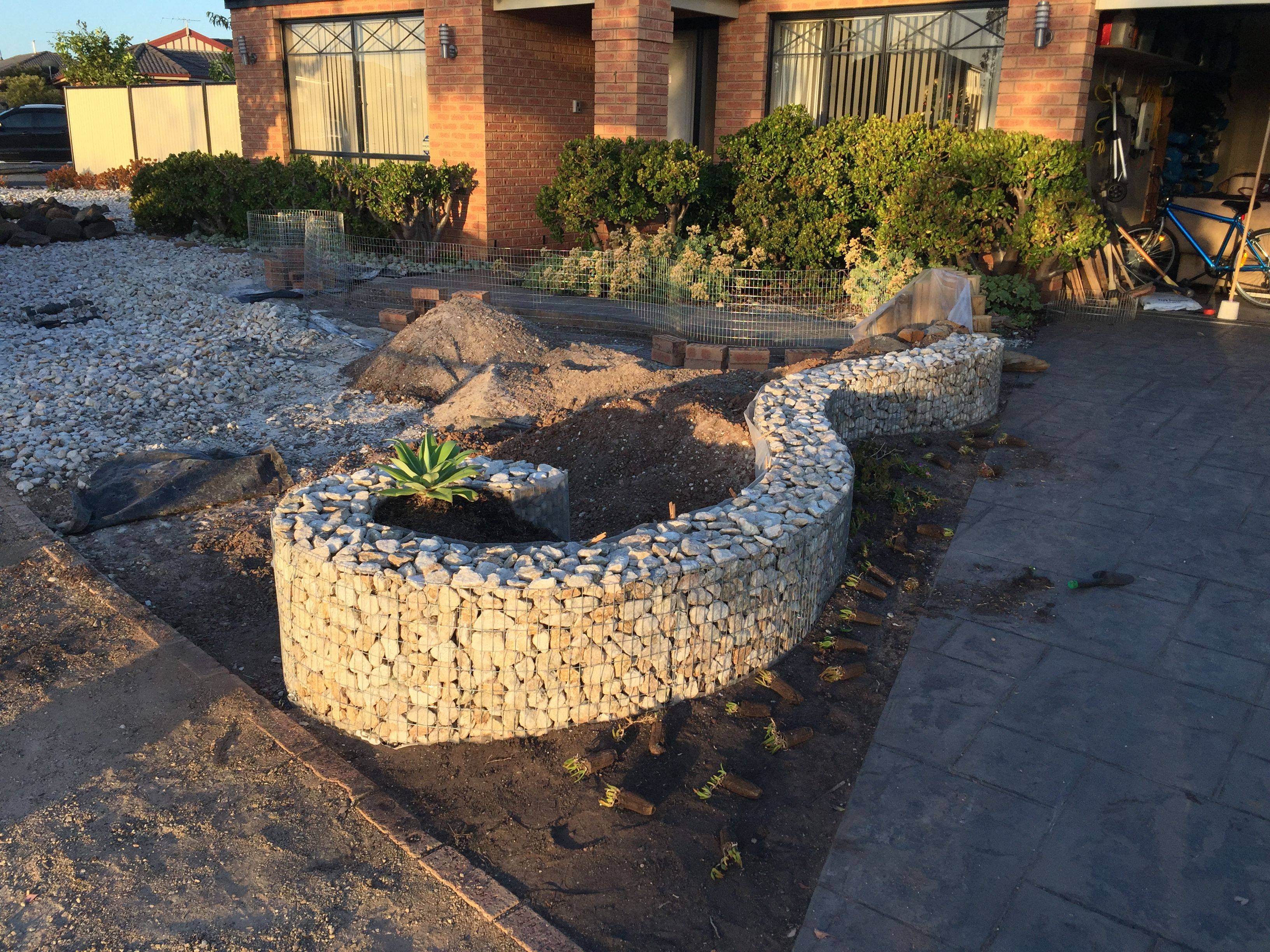 Curved Gabion Wall Gabion Garden