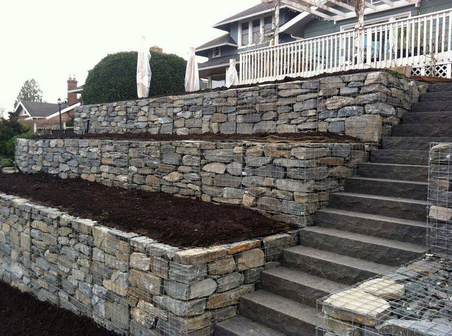Rock Retaining Wall