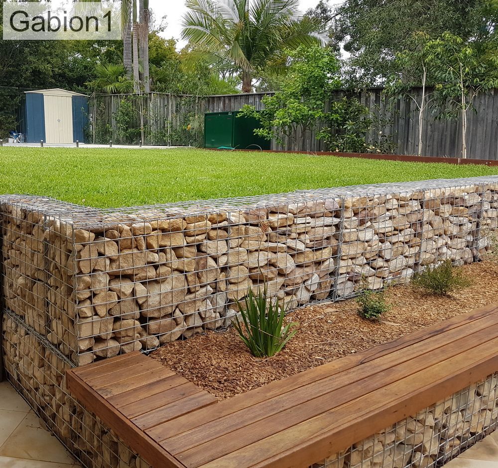 Unique Gabion Wall Garden Design Gabionwall Wallgarden