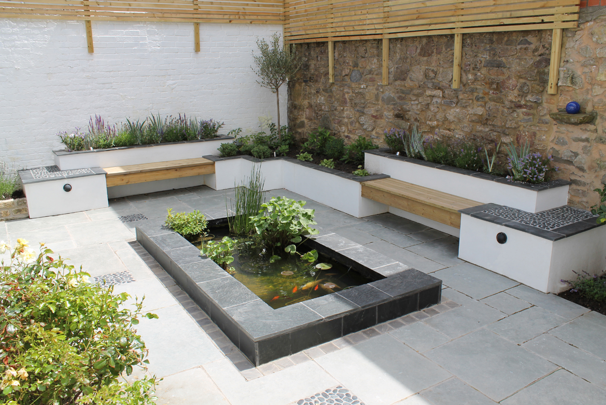 Modern Courtyard Garden Design London Cat Howard Garden Builders