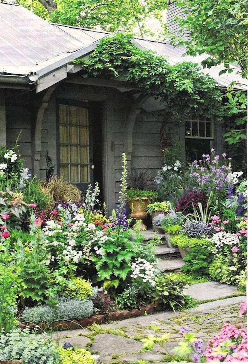Stunning Front Yard Cottage Garden Inspiration Ideas