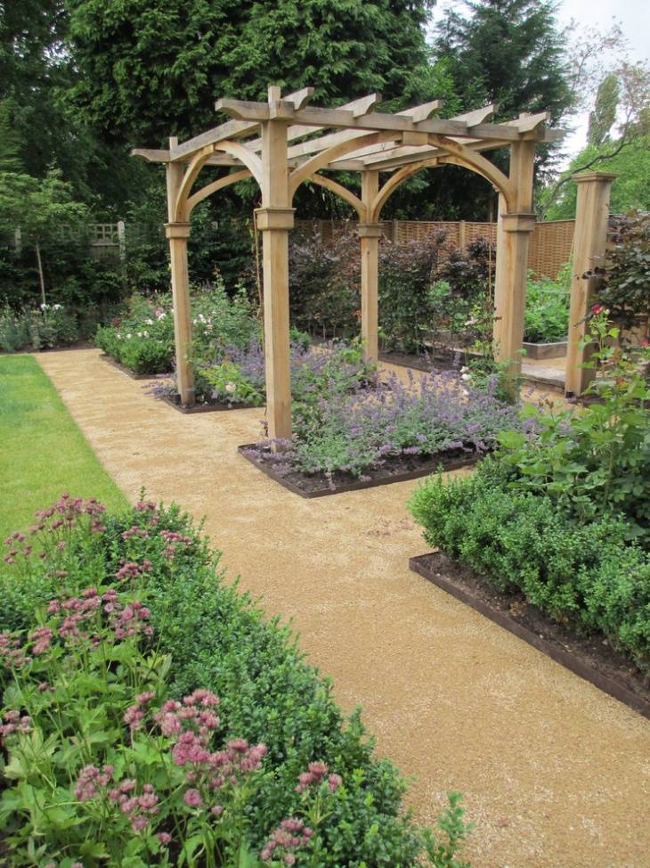 Metal Arched Garden Arbor