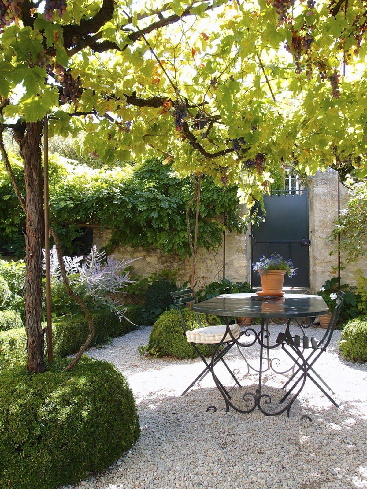 French Country Front Yard Landscaping Exterior French Country House