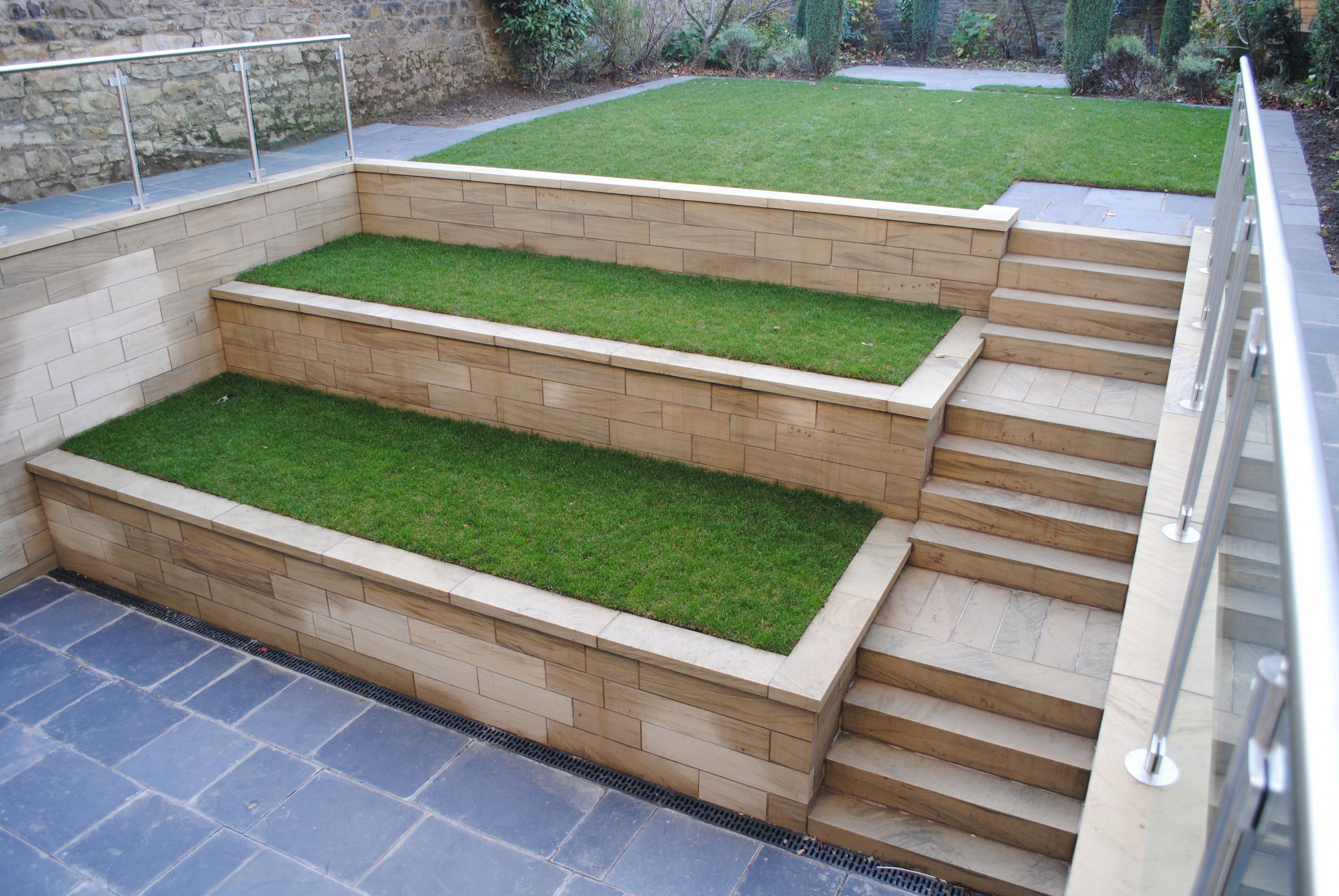 Beautiful Terraced Front Yard Garden Ideas