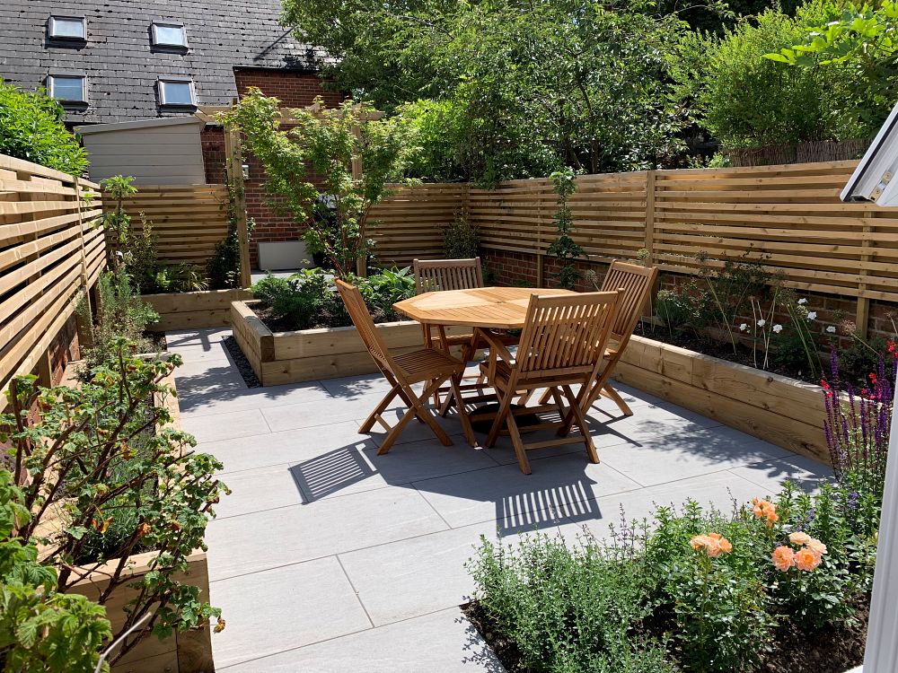Hillside Terraced Landscape Patio Sloped Backyard Ideas Terrace A