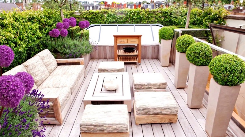 London Small Roof Garden Ideas