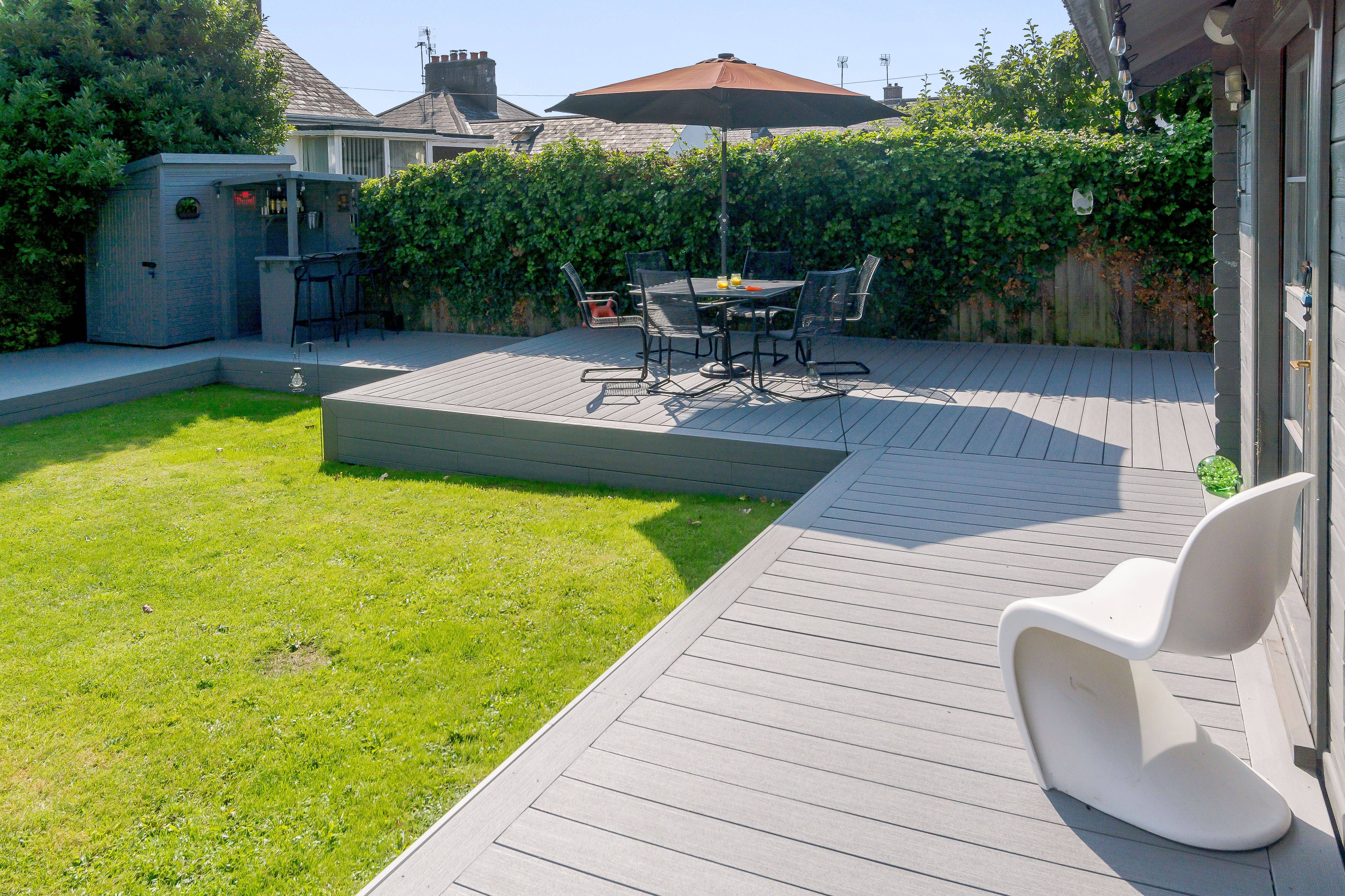 Cladco Light Grey Hollow Composite Decking Boards