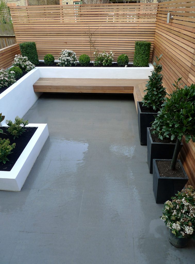 Fascinating Modern Garden Planter Bench