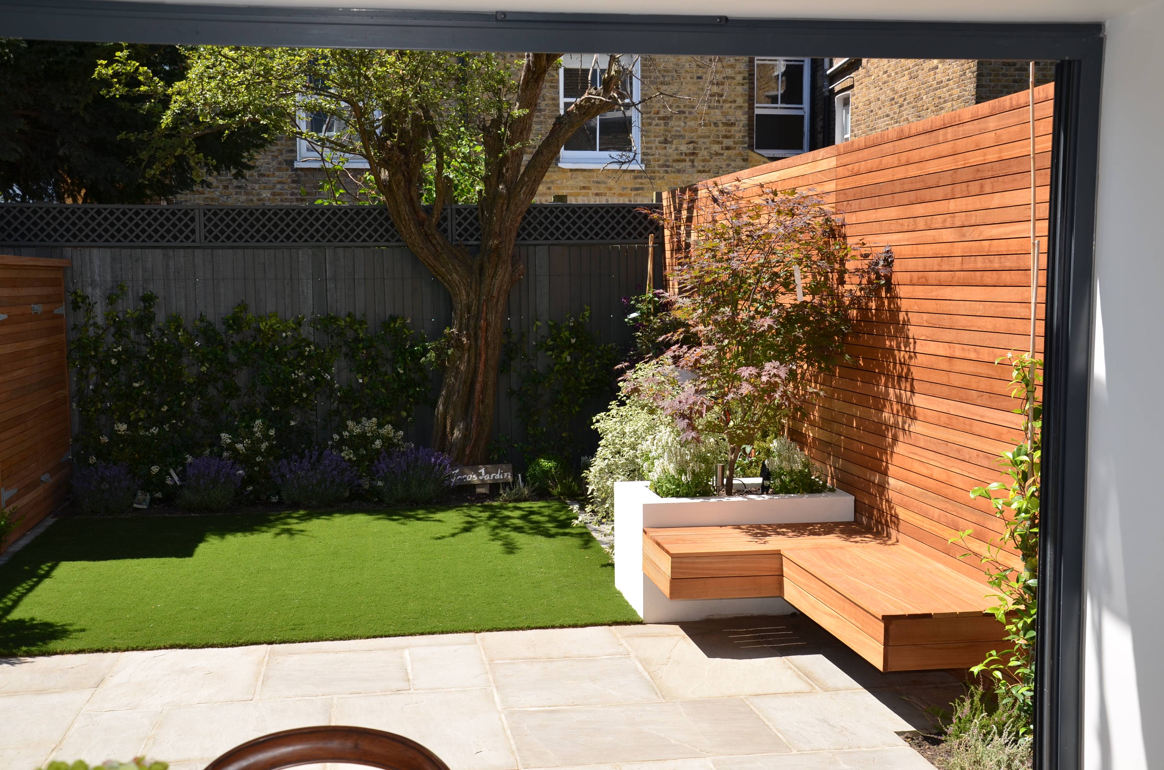 Fascinating Modern Garden Planter Bench