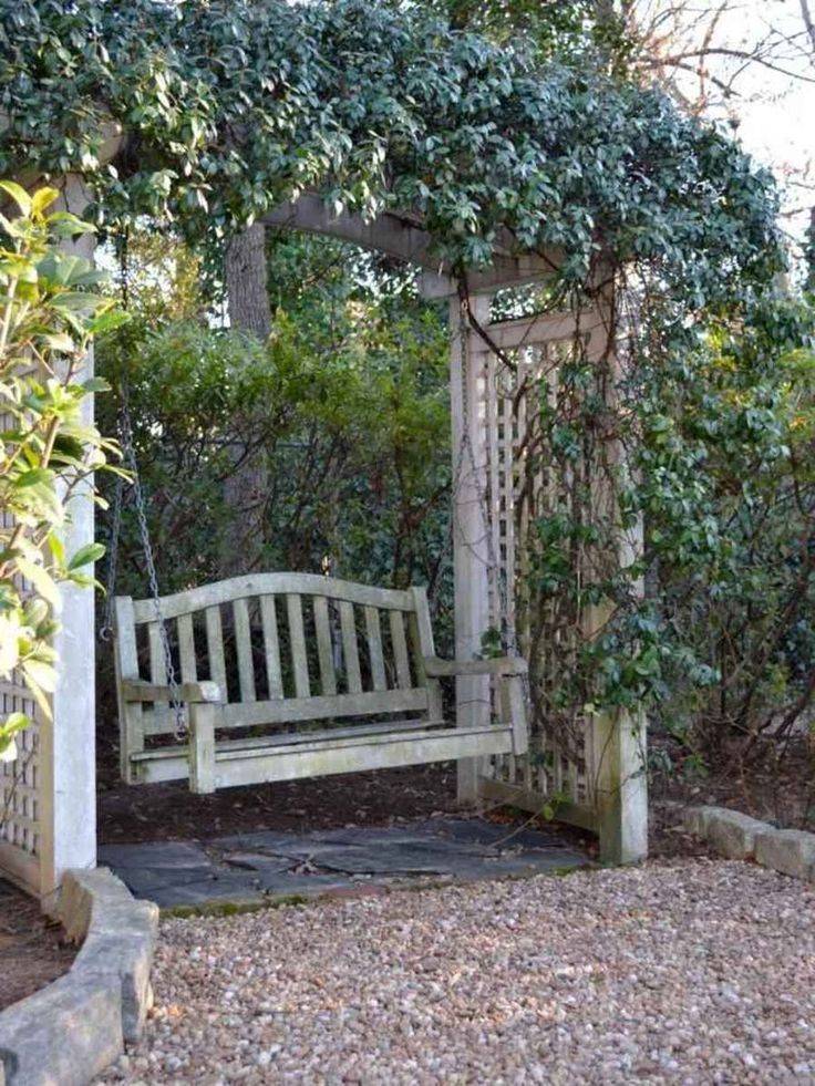 Relaxing Farmhouse Porch Swing Ideas Rustic Porch Swing Garden