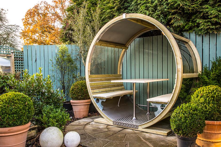 The Rotating Lounger Garden Pod Ornate Garden Summer House Gazebo Cabin