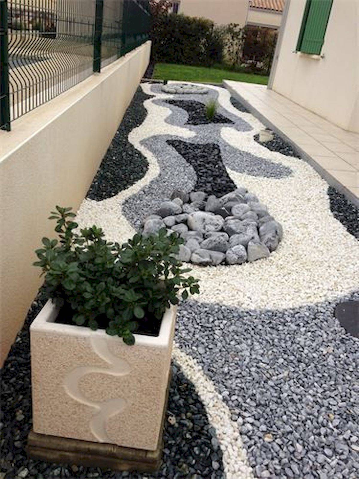 Backyard Gravel Garden Design Ideas