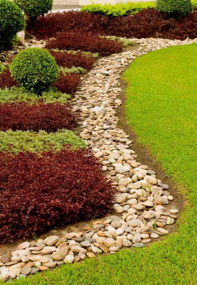 Beautiful Raised Flower Bed Stone Border Wwwonechitecture