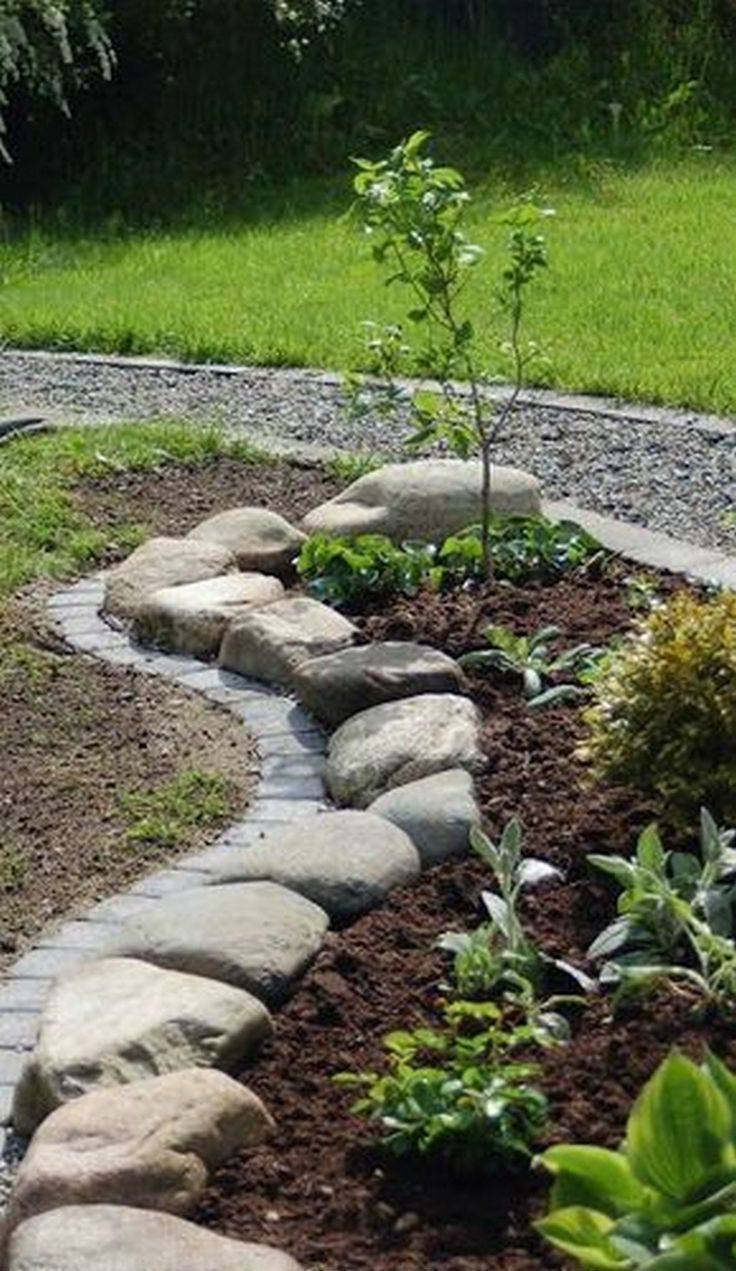 River Rock Planter Border Ella Claire