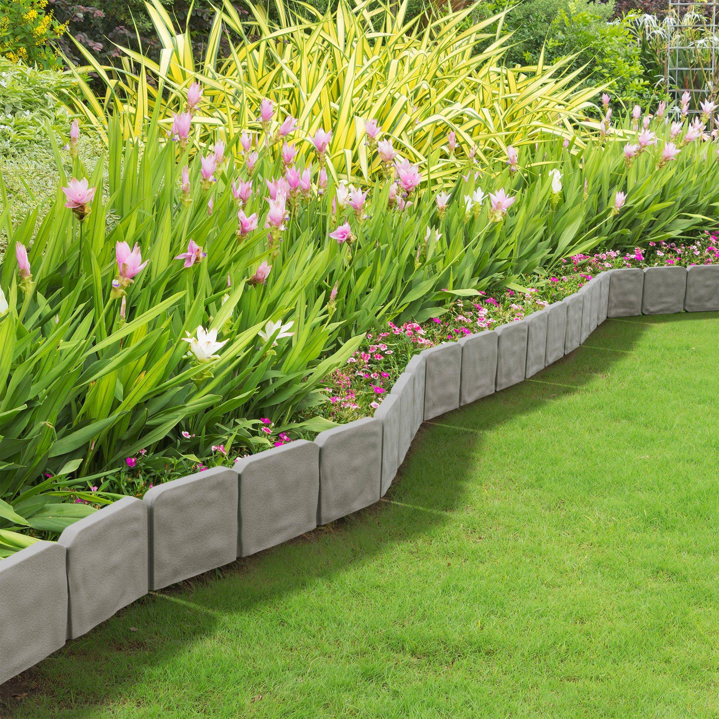 Lovable Cheap Flower Bed Edging Ideas