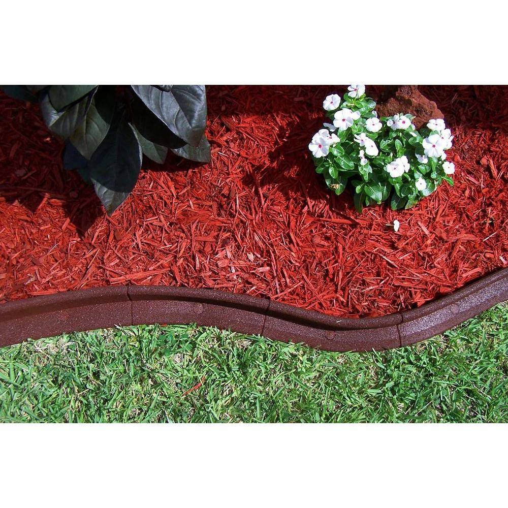 China Recycled Rubber Lawn Edging Border Bricks Mower